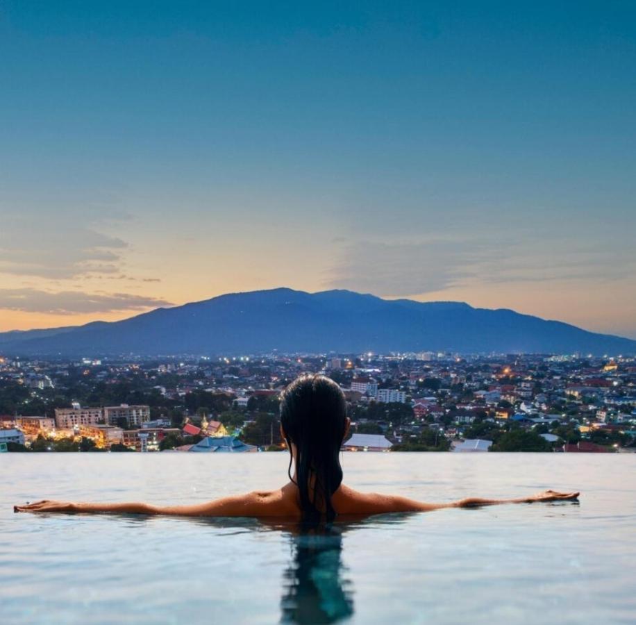 The Astra Sky River Chiangmai_Sky Pool_Old City Apartman Csiangmaj Kültér fotó